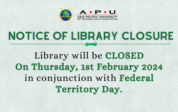 Library Closure : Federal Territory Day