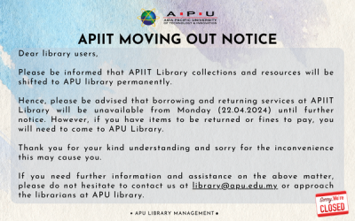 APIIT MOVING OUT