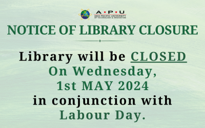 Library Closure : Labour Day