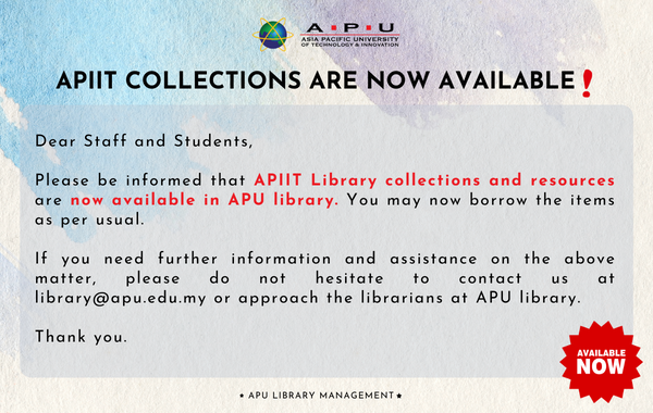 APIIT COLLECTIONS