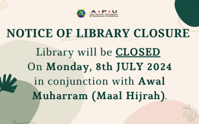 Library Closure : Awal Muharram 2024