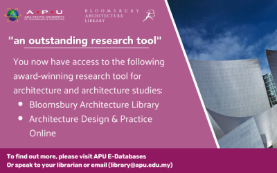 New Architecture Resources Available with Bloomsbury!