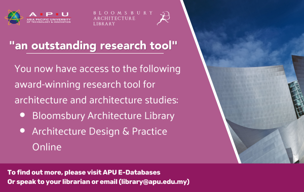 New Architecture Resources Available with Bloomsbury!