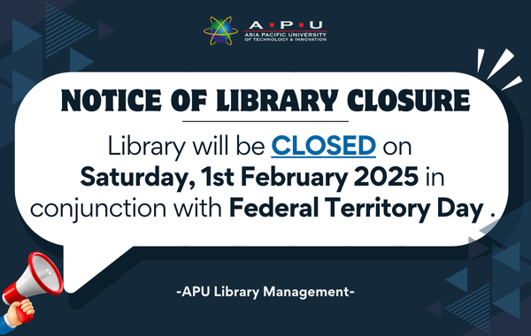 Library Closure : Federal Territory Day