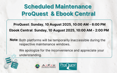 ProQuest Scheduled Maintenance