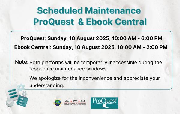 ProQuest Scheduled Maintenance