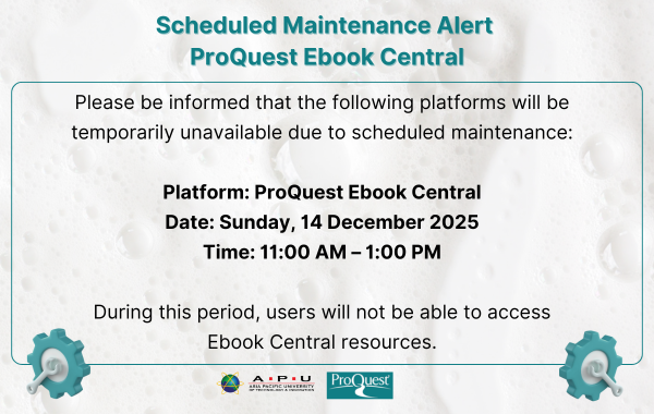 ProQuest Scheduled Maintenance