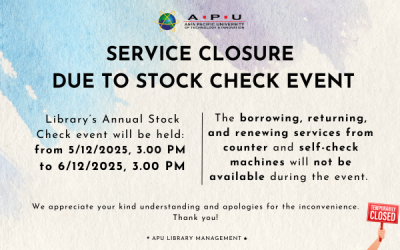 Library Services Closure – Stock Check December 2025