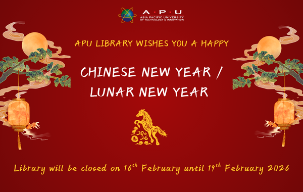 Library Closure : Chinese New Year / Lunar New Year 2026