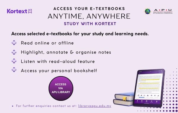 New in the Library: Kortext (E-Textbooks Platform)