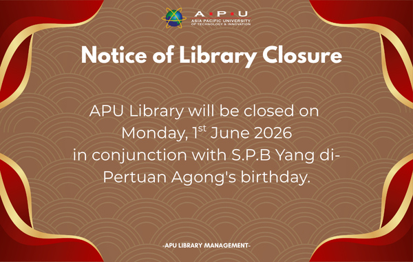 Library Closure : S.B.P. Yang di- Pertuan Agong’s Birthday