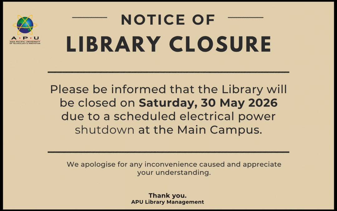 Library Closure : Scheduled Electrical Power Shutdown